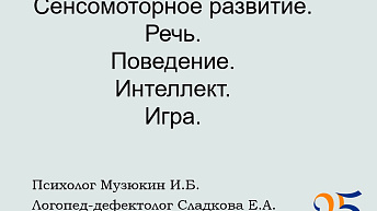 Запись вебинара "Сенсомоторное развитие. Связь со всеми сферами развития" 2023.06.01