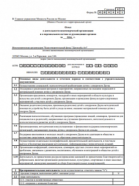 Годовой отчет 2016 года в Минюст РФ (часть 1)