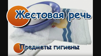 Жестовая речь. Предметы гигиены