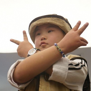 «Солнечный» модный показ в Бишкеке: в роли моделей — дети с синдромом Дауна