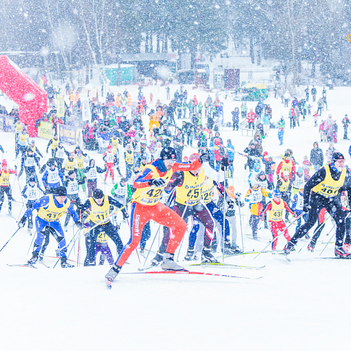 Благотворительная лыжная гонка "Спорт во благо" 2015. Лучшие моменты