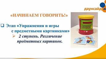 Курс «Начинаем говорить». Подготовительный период. Этап I - “Упражнения и игры с предметными картинками”, Видео 2: Различение предметных картинок 