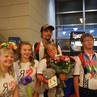 В Москве торжественно встретили победителей Специальной Олимпиады