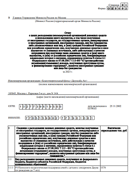 Годовой отчет 2023 года в Минюст РФ (часть 2)