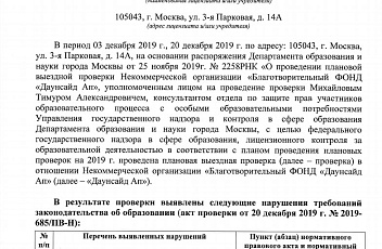 Предписание 2019-685/ПВ-Н