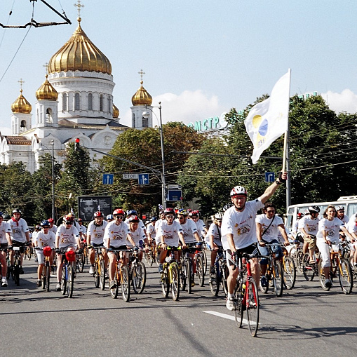 10-й благотворительный велопробег "Красная площадь"-2005