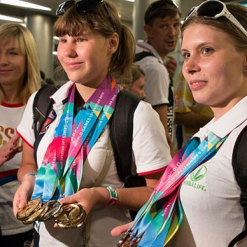 Встреча российских спортсменов – победителей Специальной Олимпиады в США