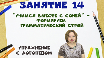 “Учимся вместе с Соней” - Формируем грамматический строй. Упражнение с логопедом